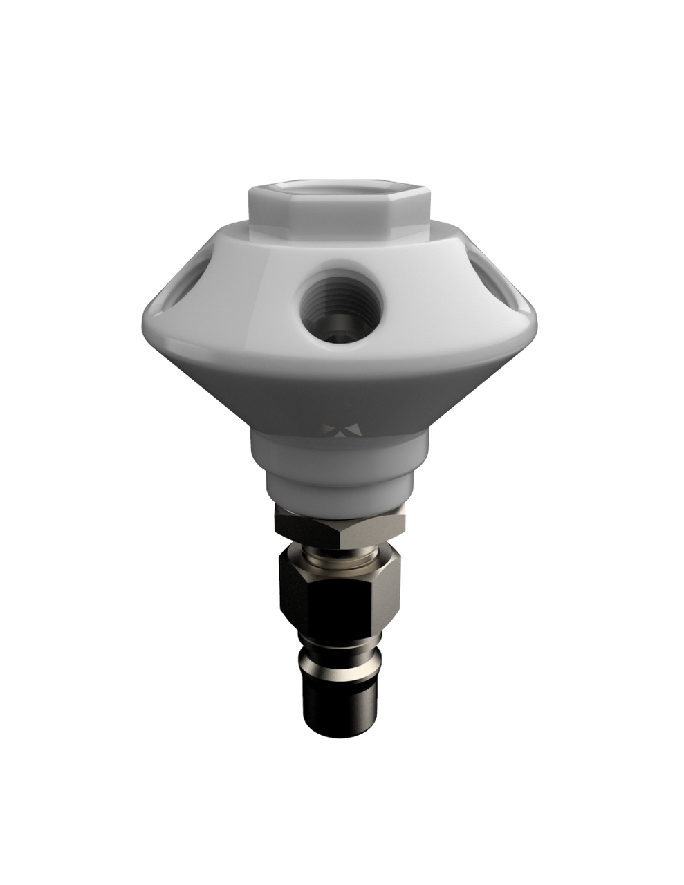 WASTE MANIFOLD, 6-port PP, w SS and PTFE